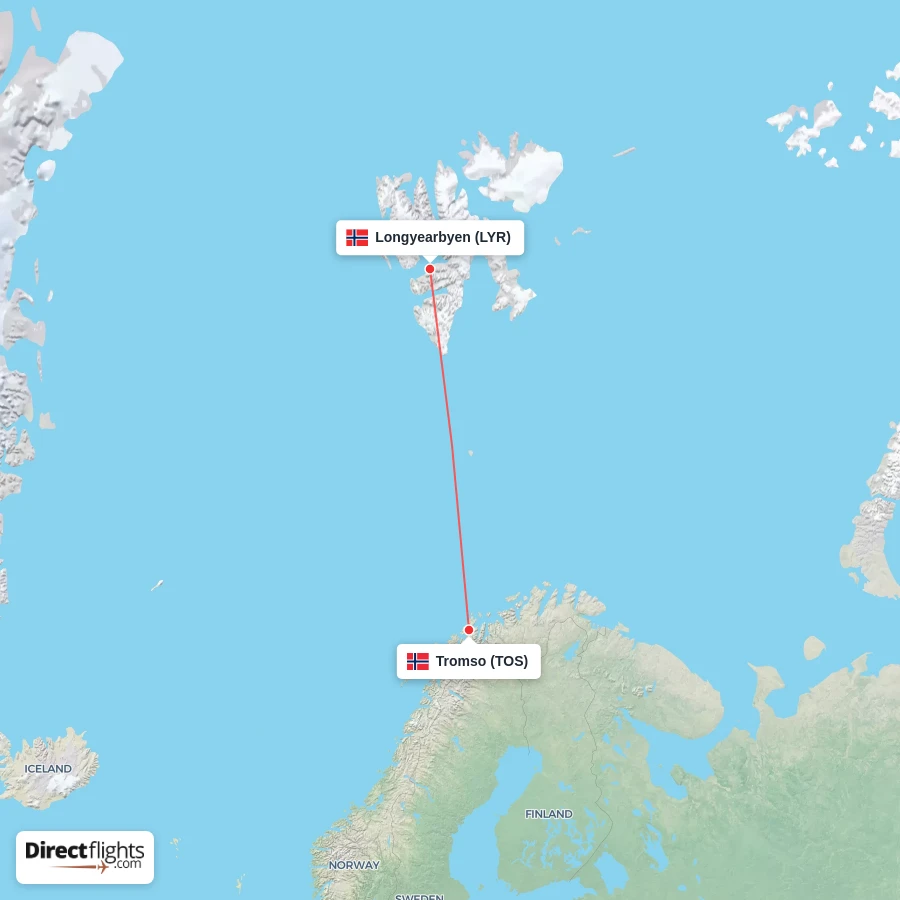 TOS - LYR route map