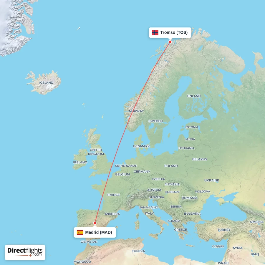 TOS - MAD route map