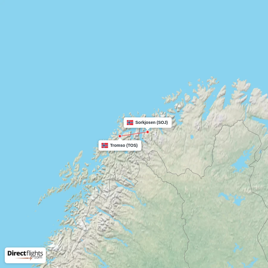 TOS - SOJ route map