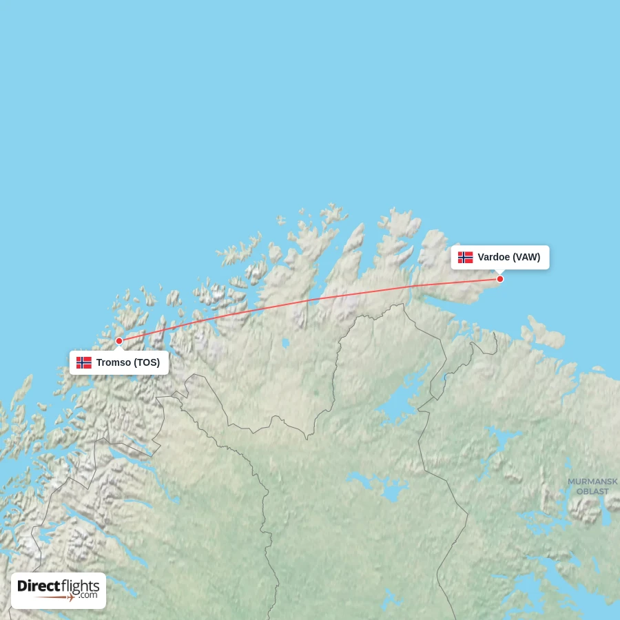 TOS - VAW route map