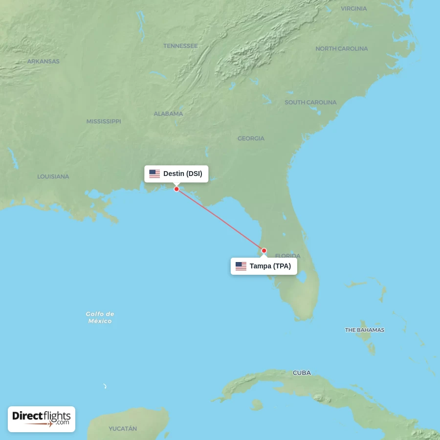 TPA - DSI route map