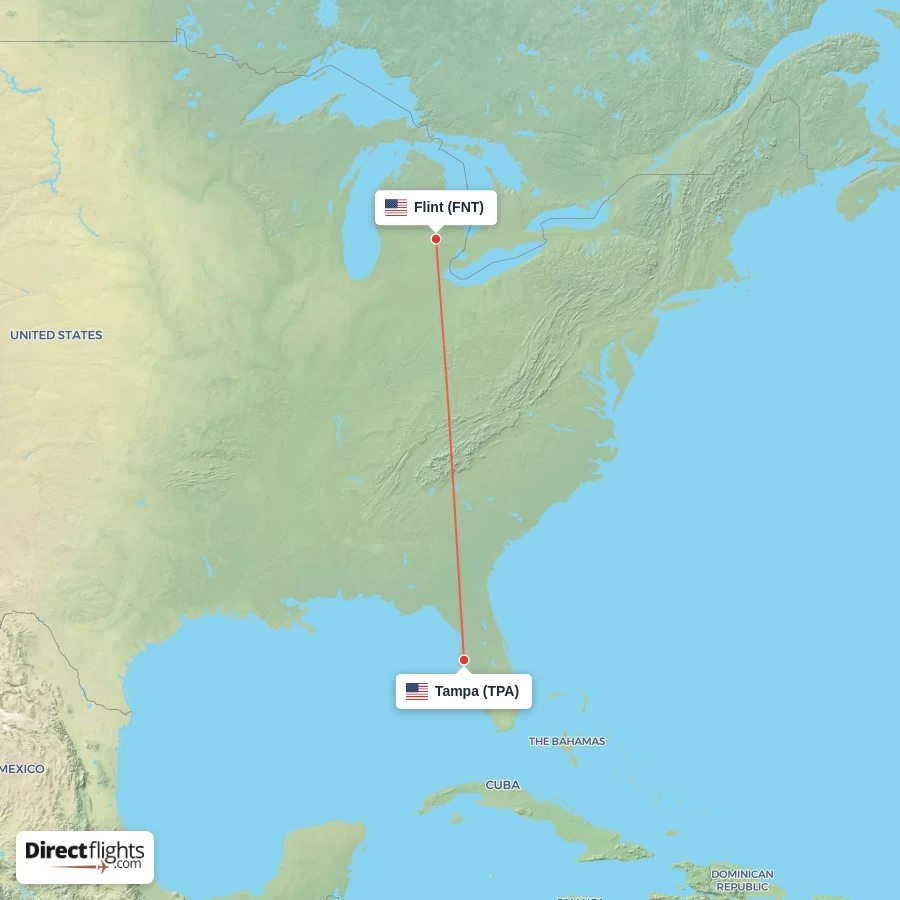 TPA - FNT route map