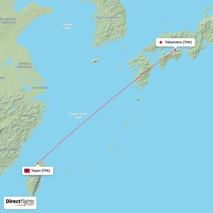 TPE - TAK route map