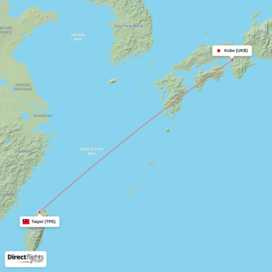 TPE - UKB route map