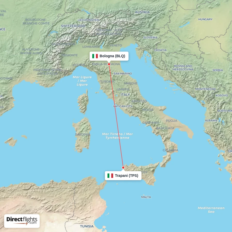 TPS - BLQ route map
