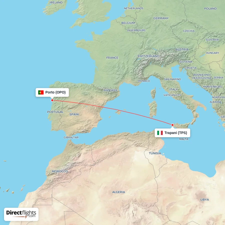 TPS - OPO route map