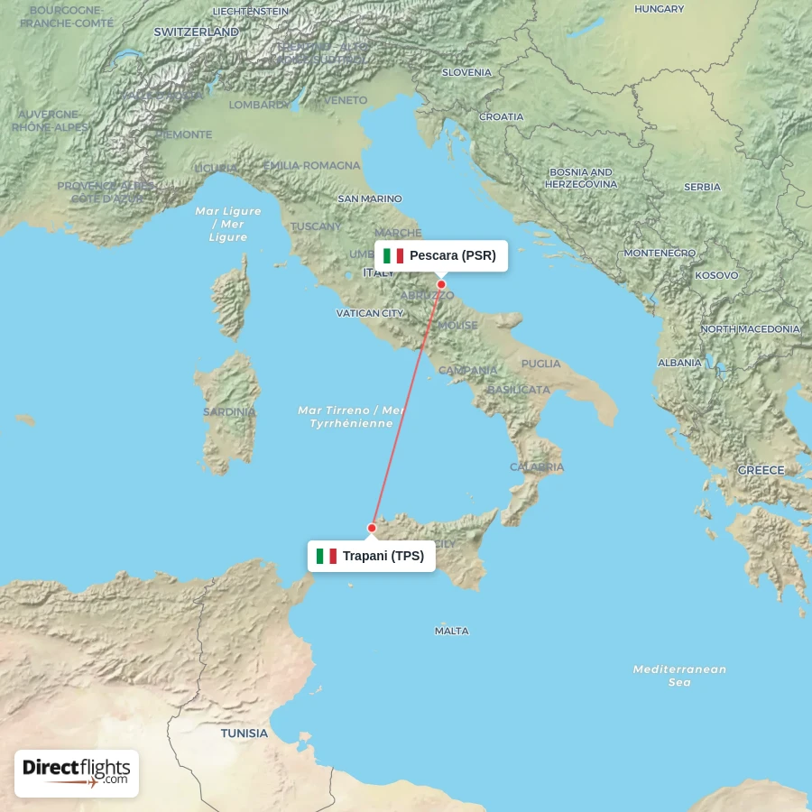 TPS - PSR route map