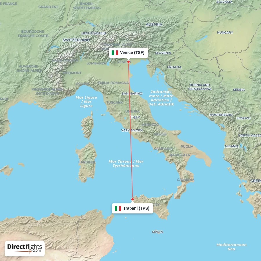 TPS - TSF route map