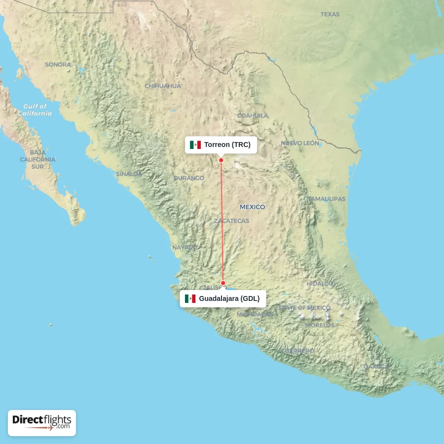 TRC - GDL route map