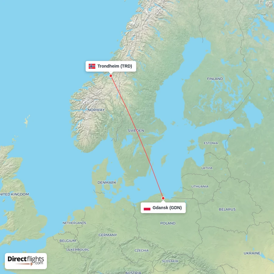 TRD - GDN route map