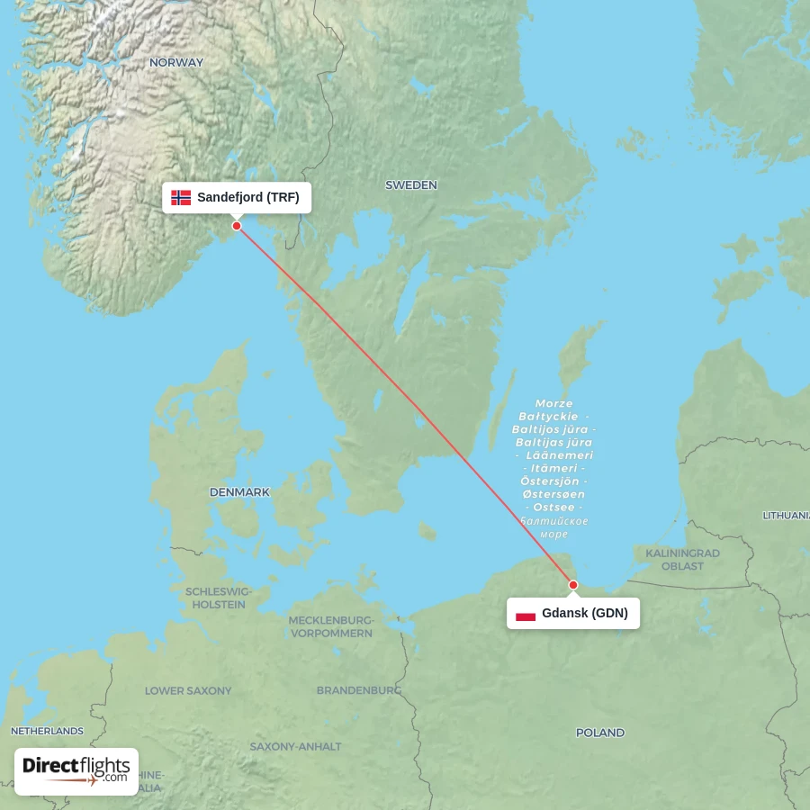 TRF - GDN route map