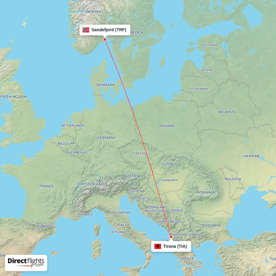 TRF - TIA route map