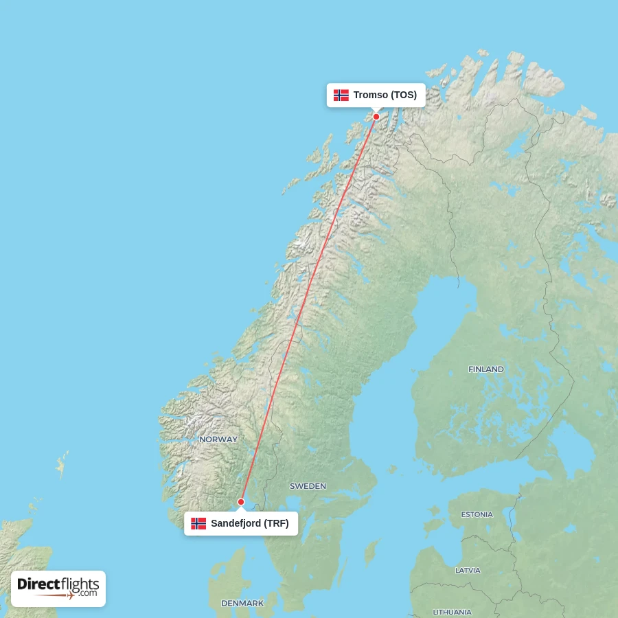 TRF - TOS route map