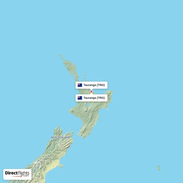 Tauranga - Tauranga direct flight map