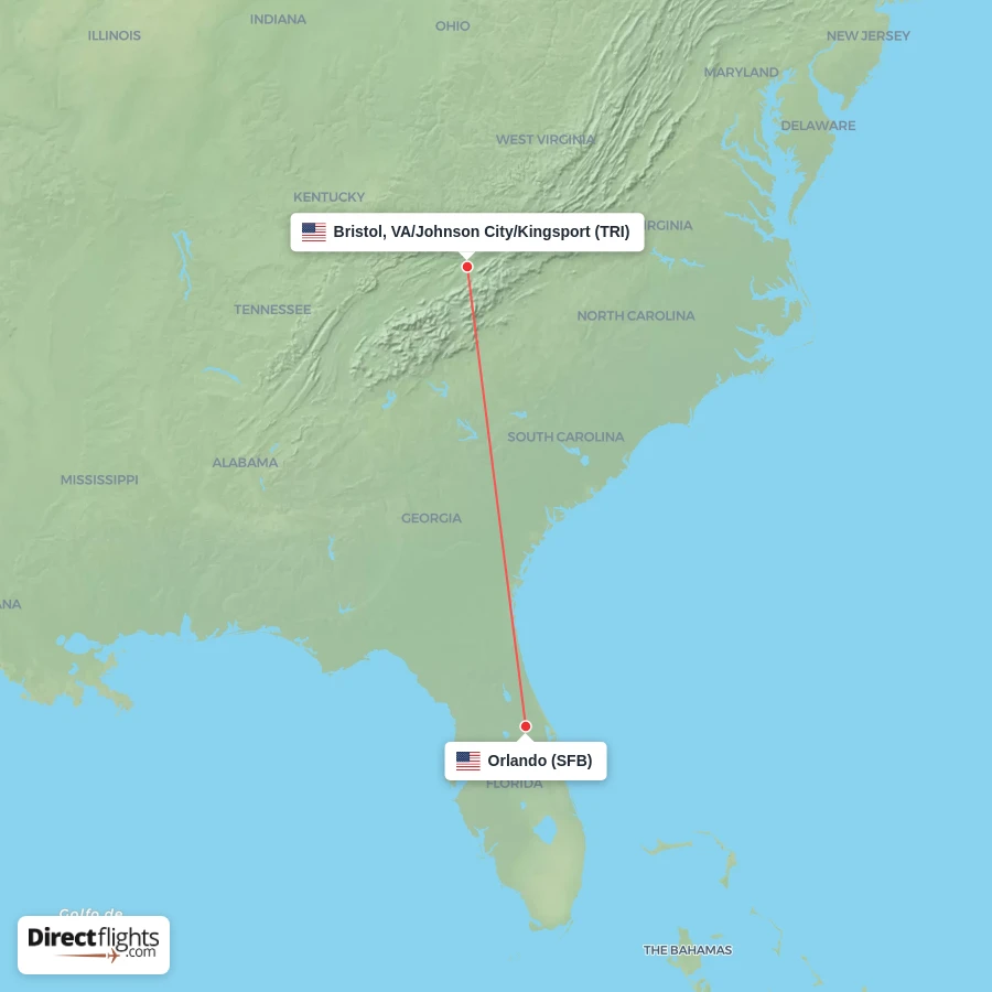 TRI - SFB route map
