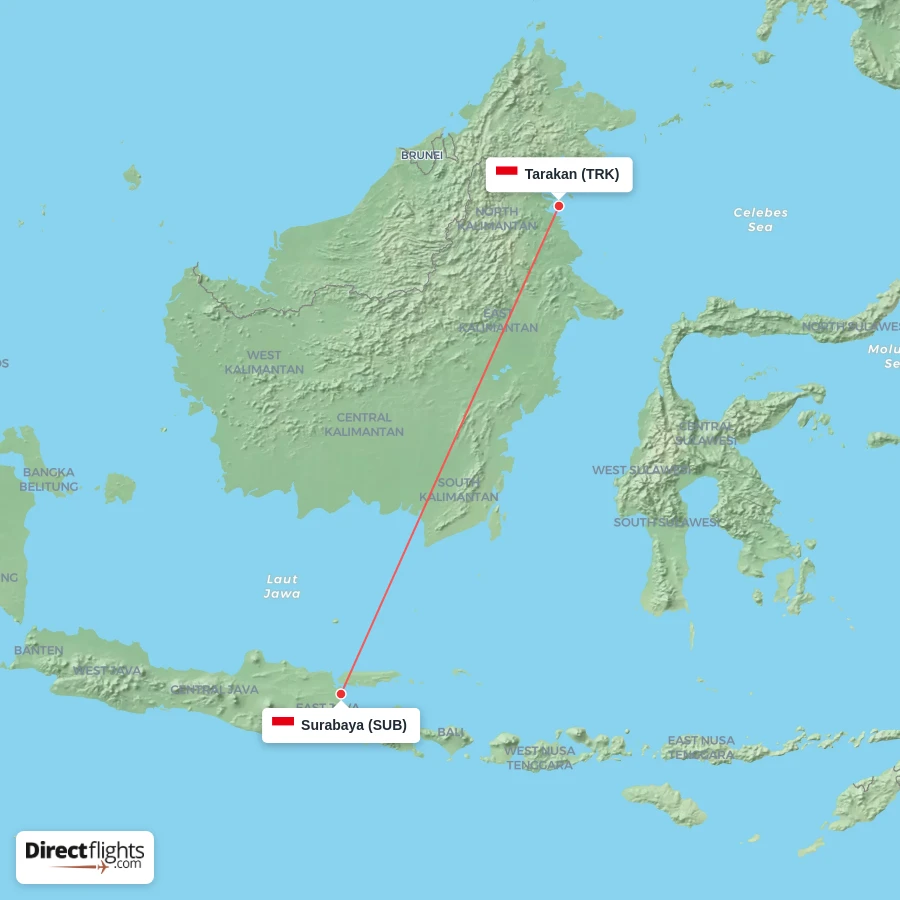 TRK - SUB route map