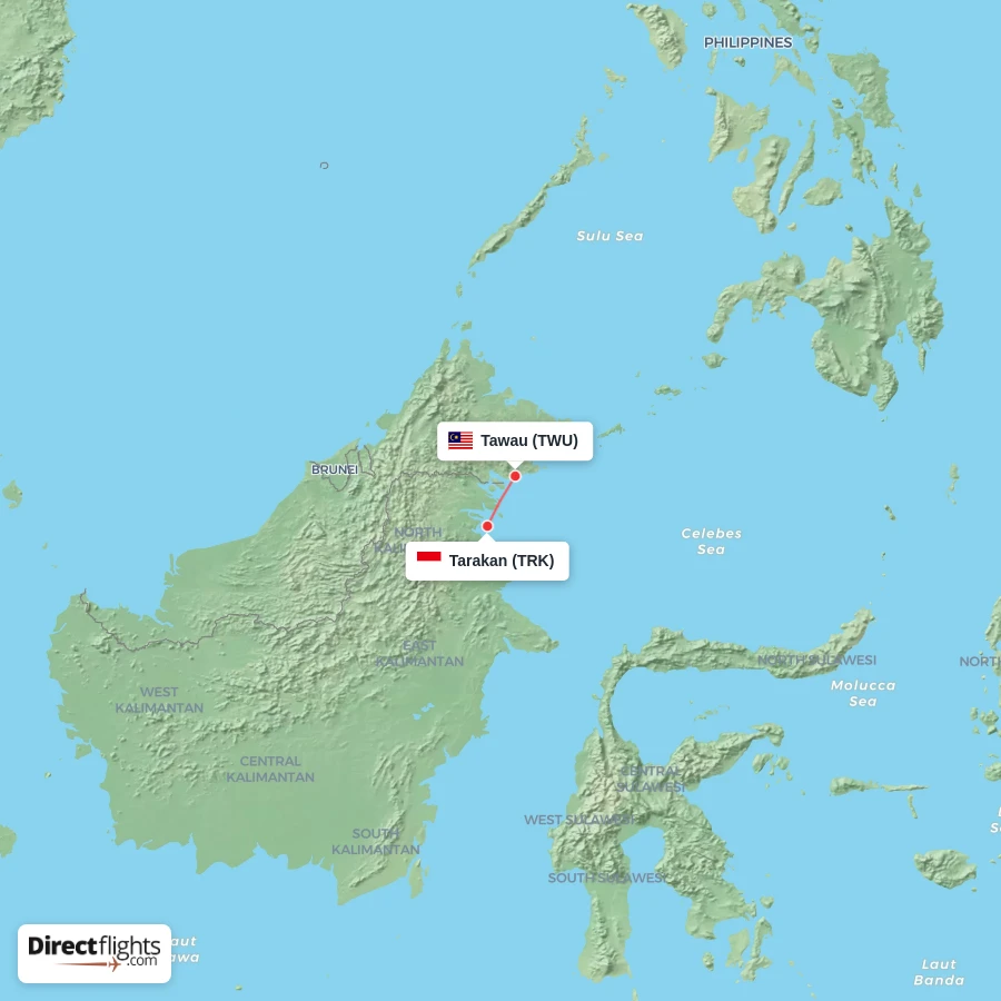 TRK - TWU route map