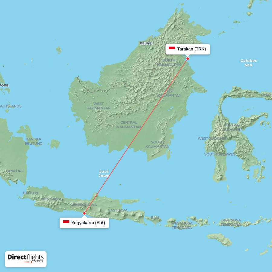 TRK - YIA route map