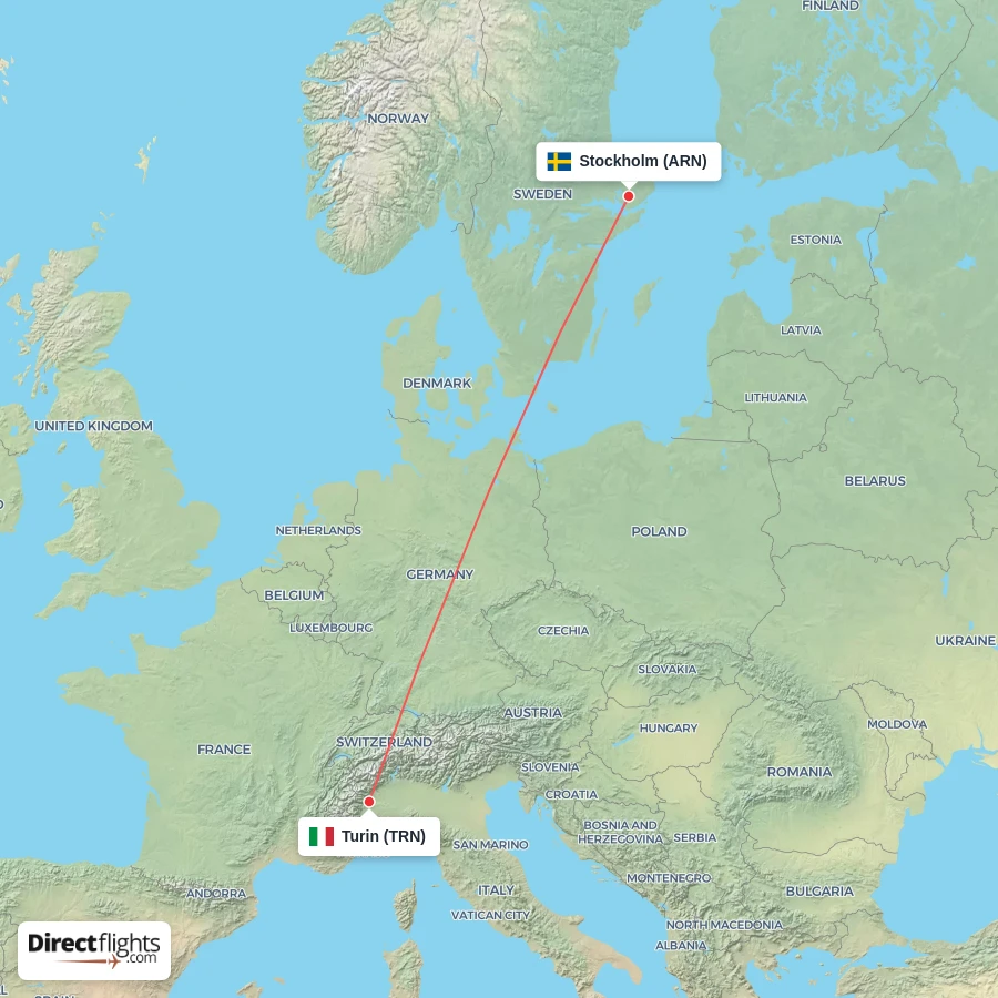TRN - ARN route map