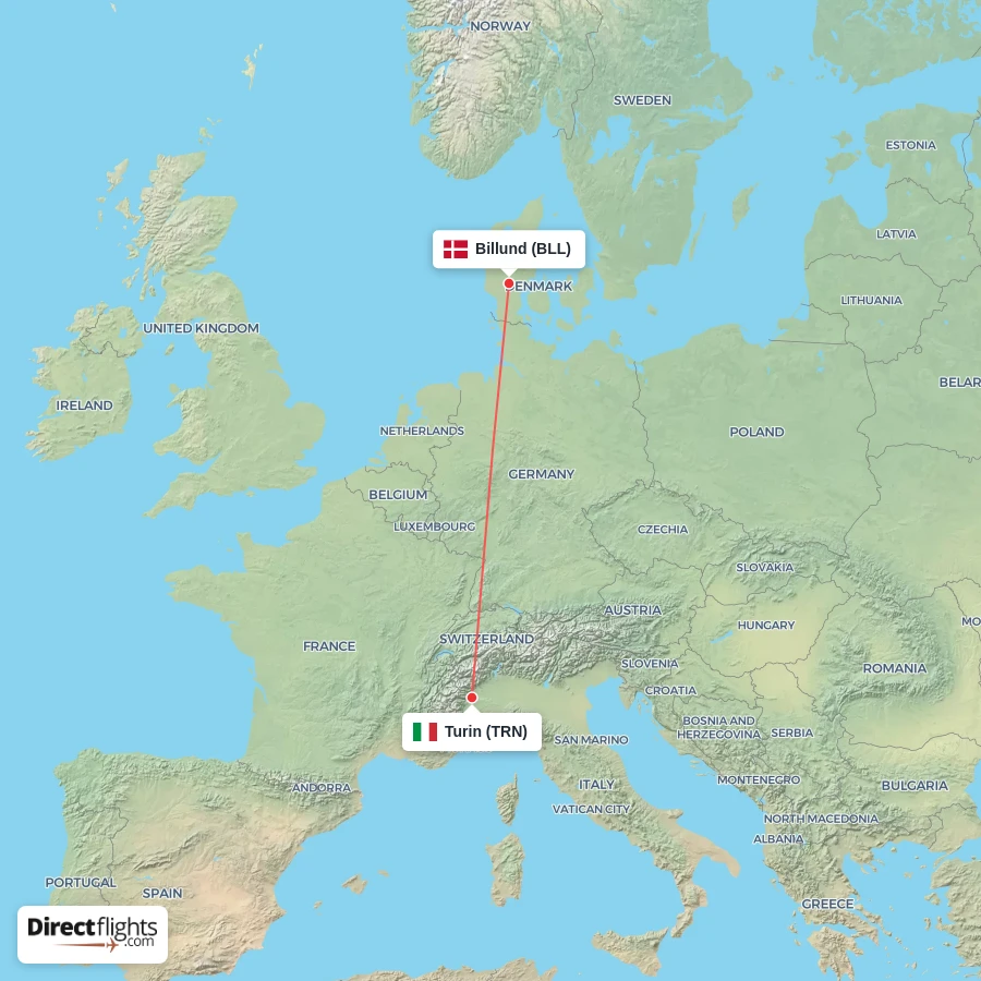 TRN - BLL route map