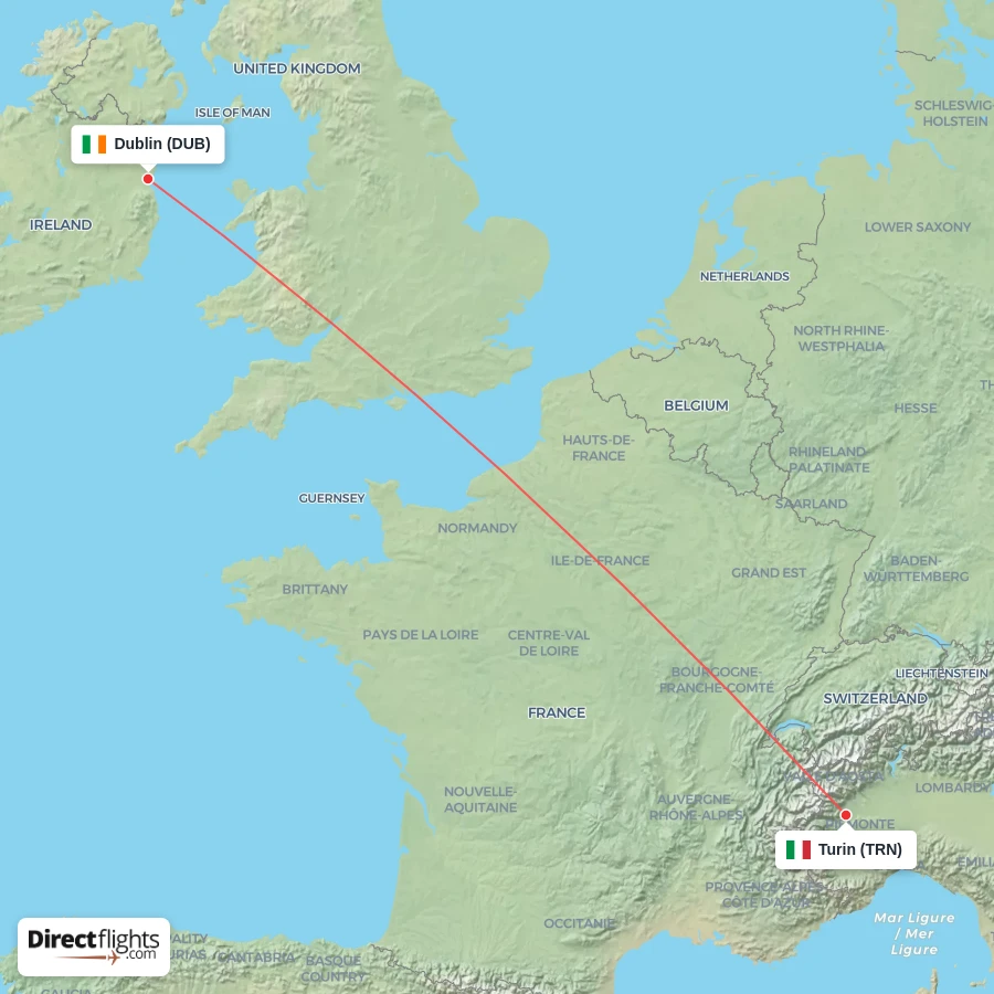 TRN - DUB route map