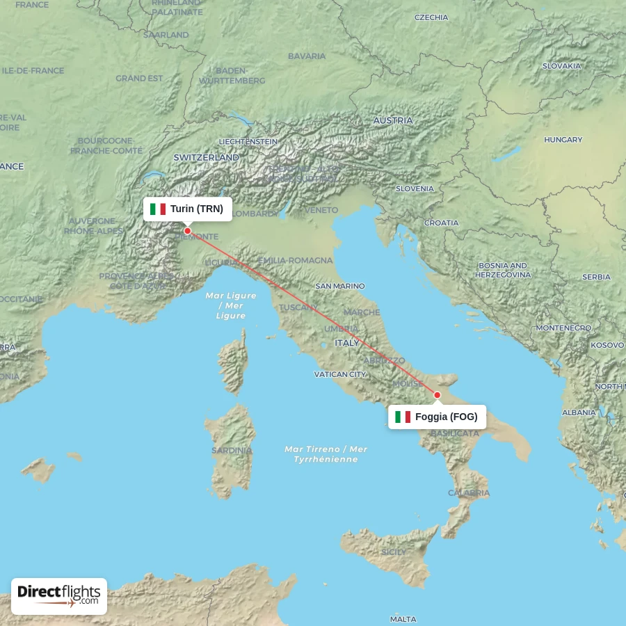 TRN - FOG route map