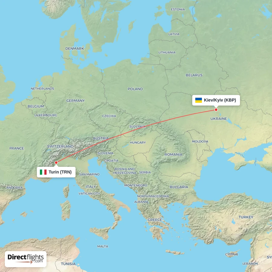 TRN - KBP route map