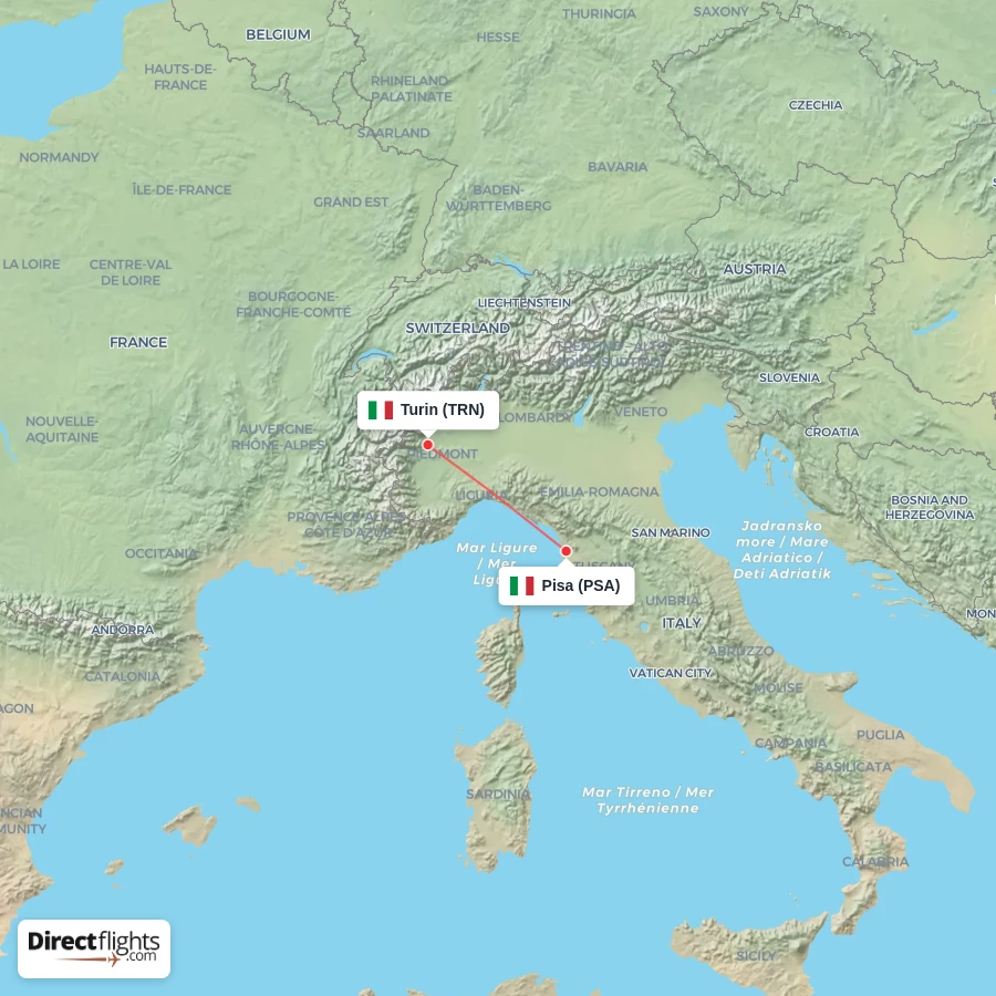 TRN - PSA route map