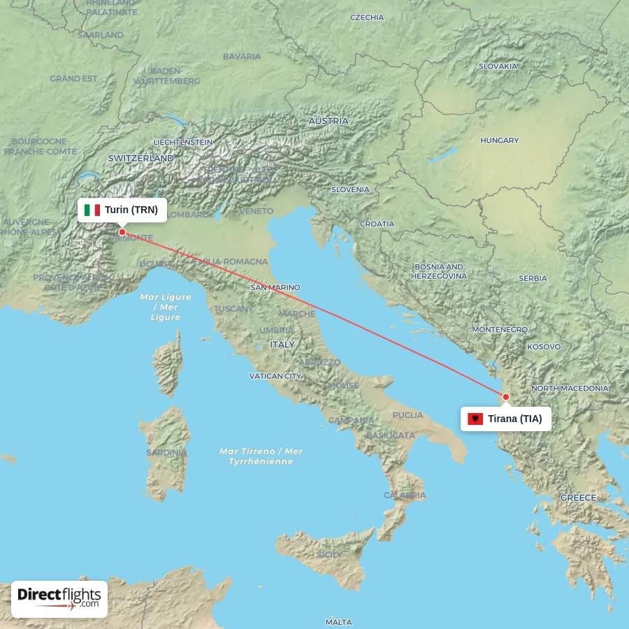 TRN - TIA route map