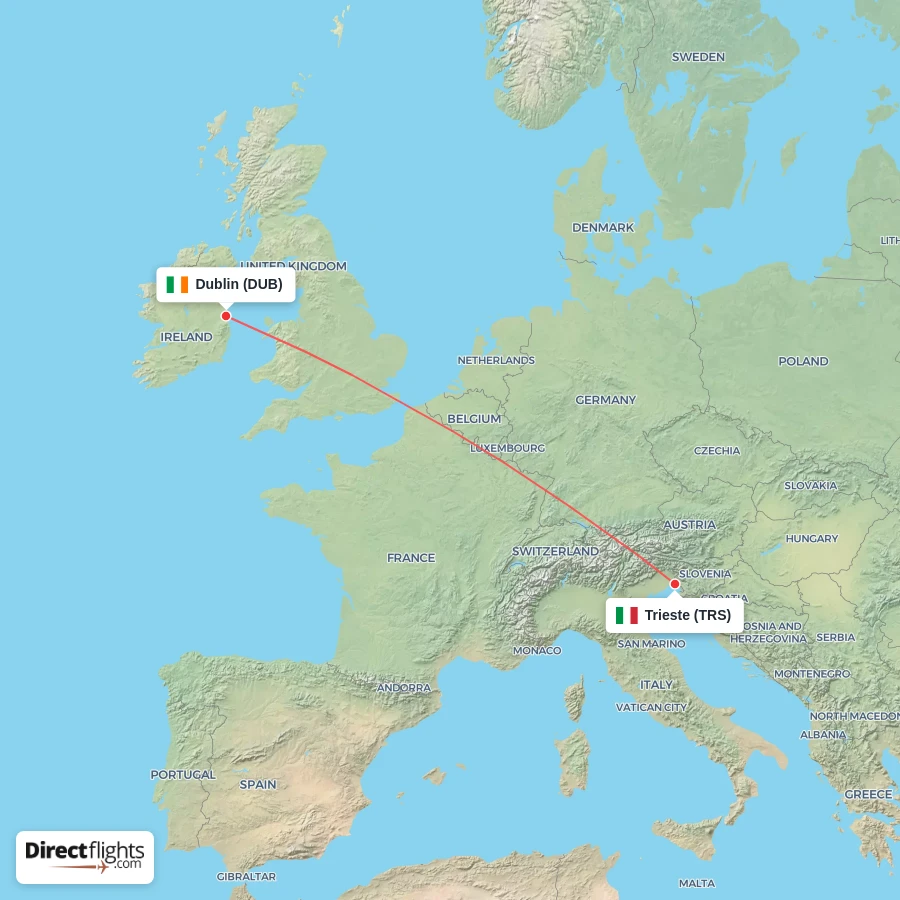 TRS - DUB route map
