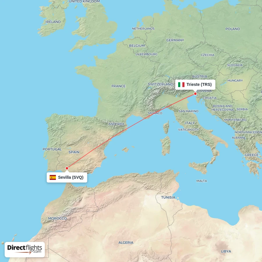 TRS - SVQ route map