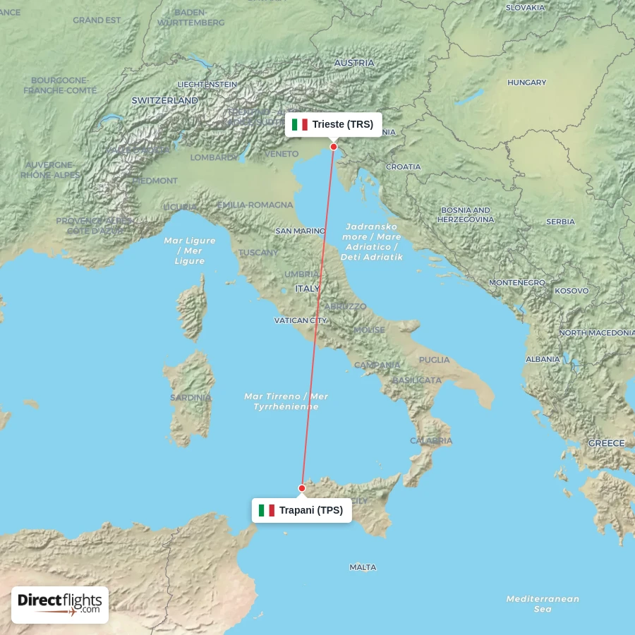 TRS - TPS route map