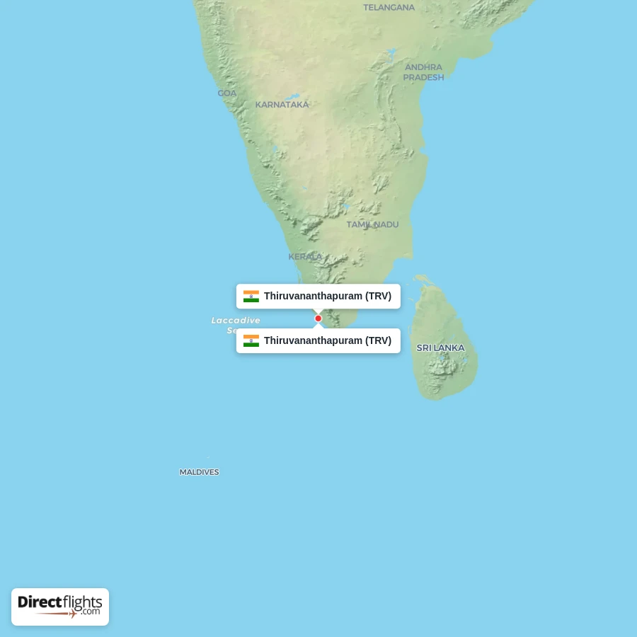 TRV - TRV route map
