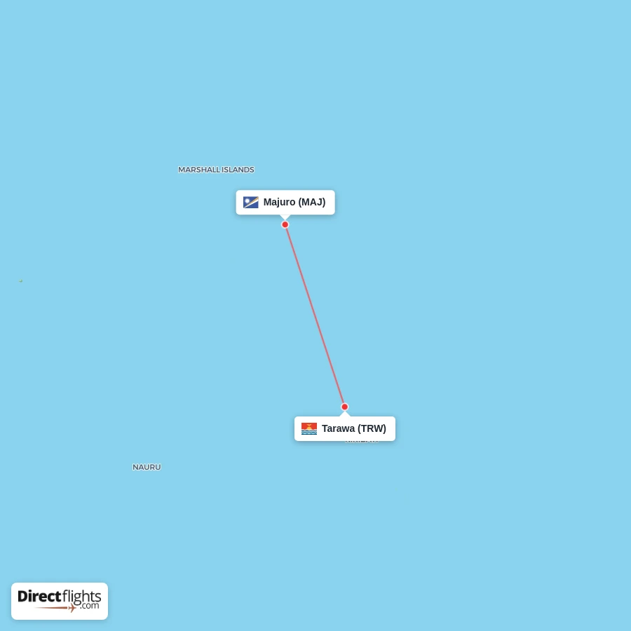 TRW - MAJ route map
