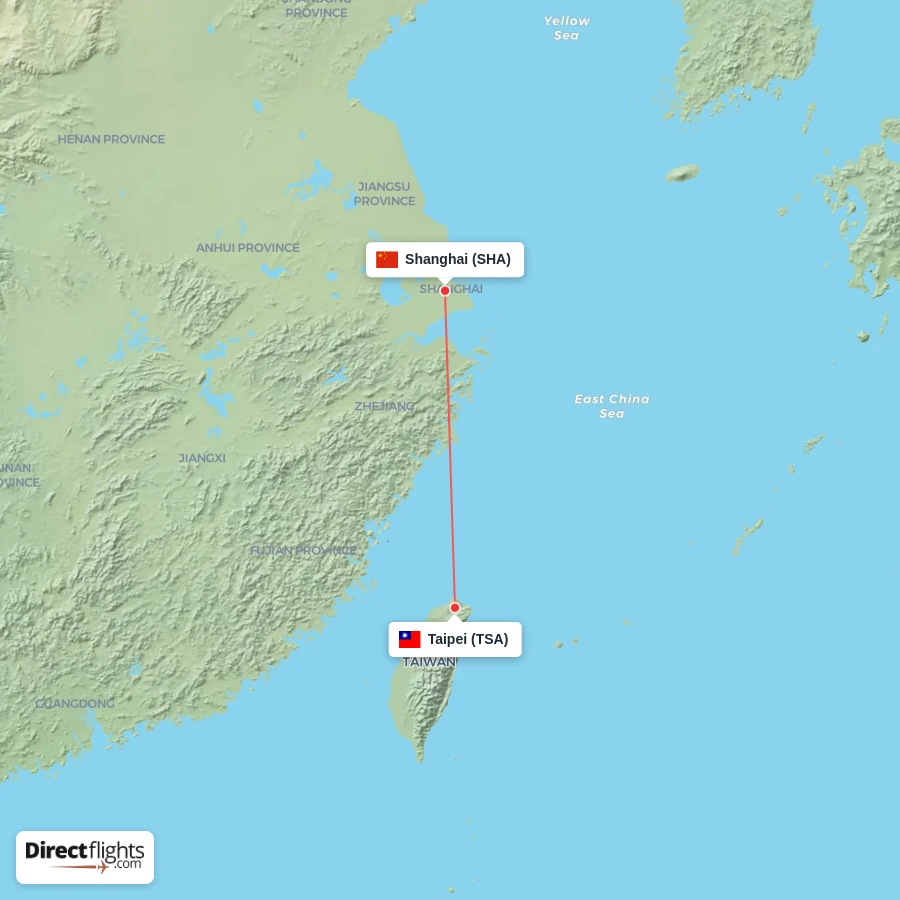 TSA - SHA route map