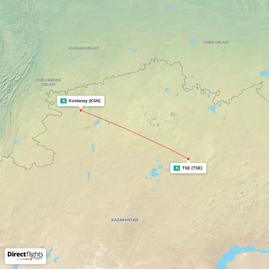 TSE - KSN route map