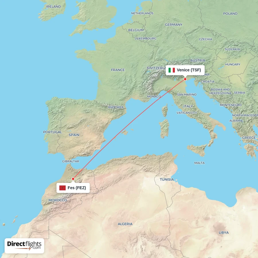 TSF - FEZ route map