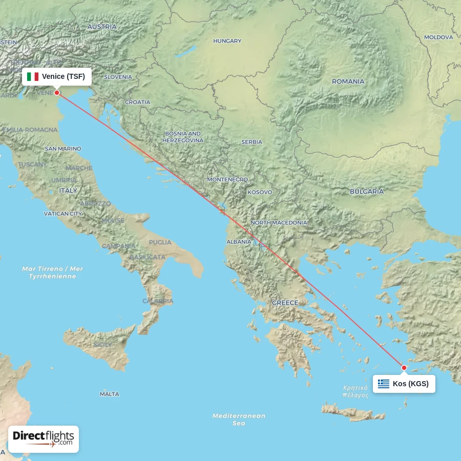 TSF - KGS route map
