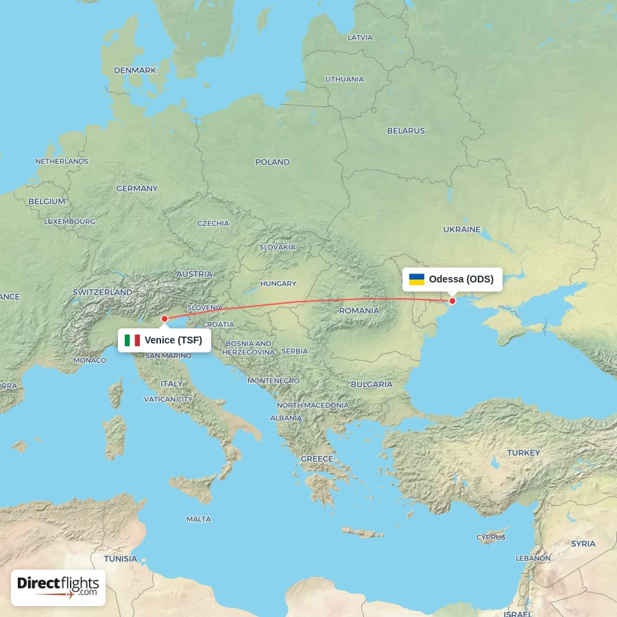 TSF - ODS route map