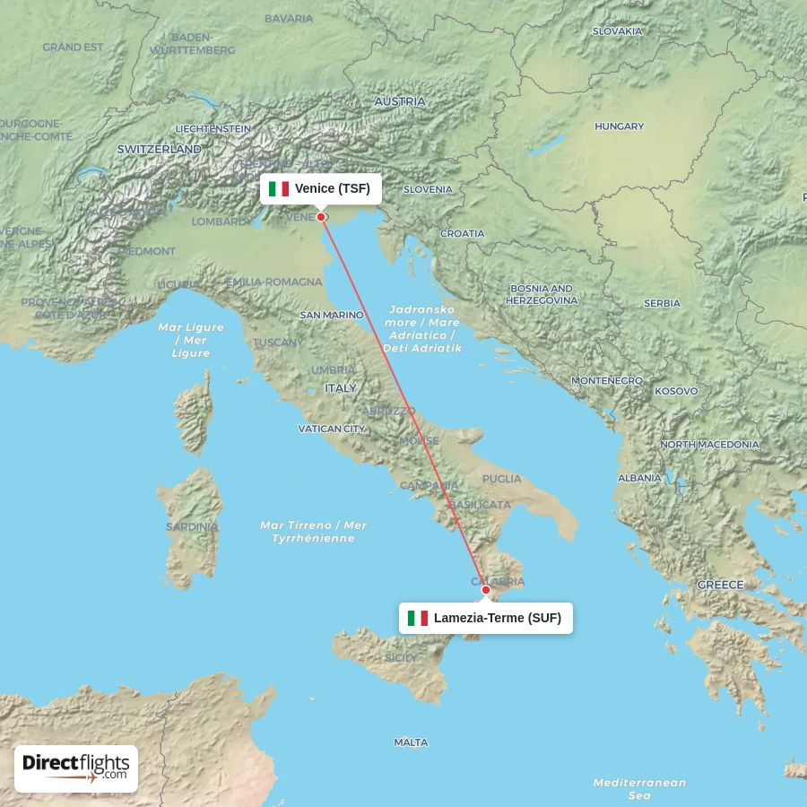 TSF - SUF route map
