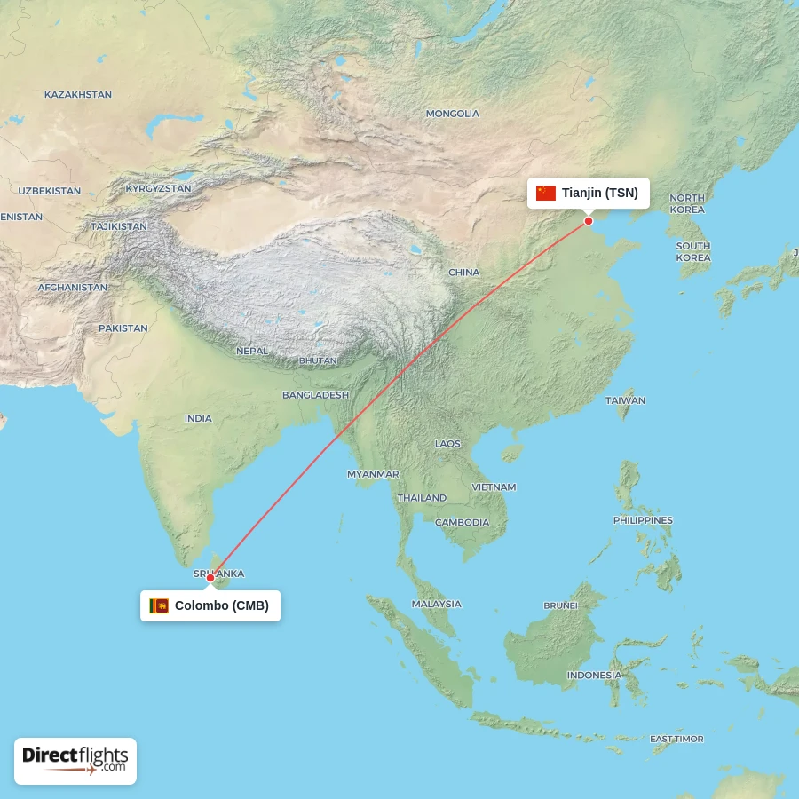 TSN - CMB route map