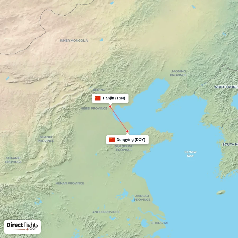 TSN - DOY route map