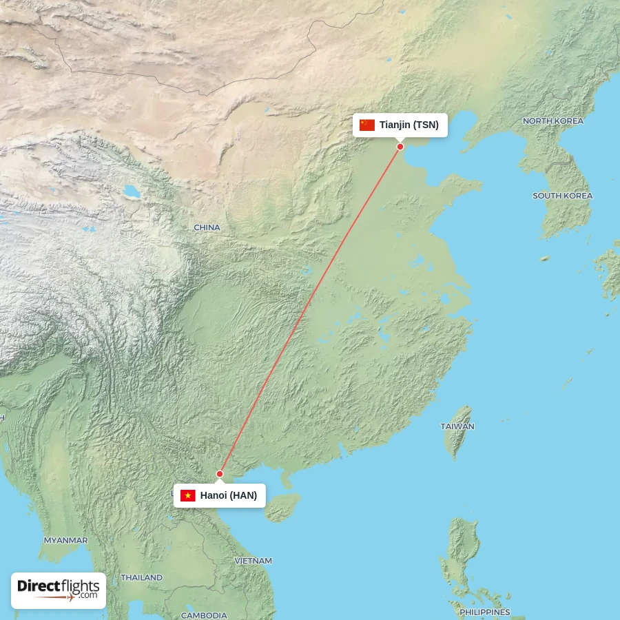 TSN - HAN route map