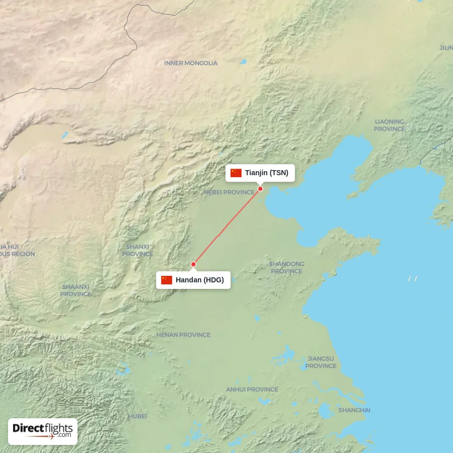 TSN - HDG route map