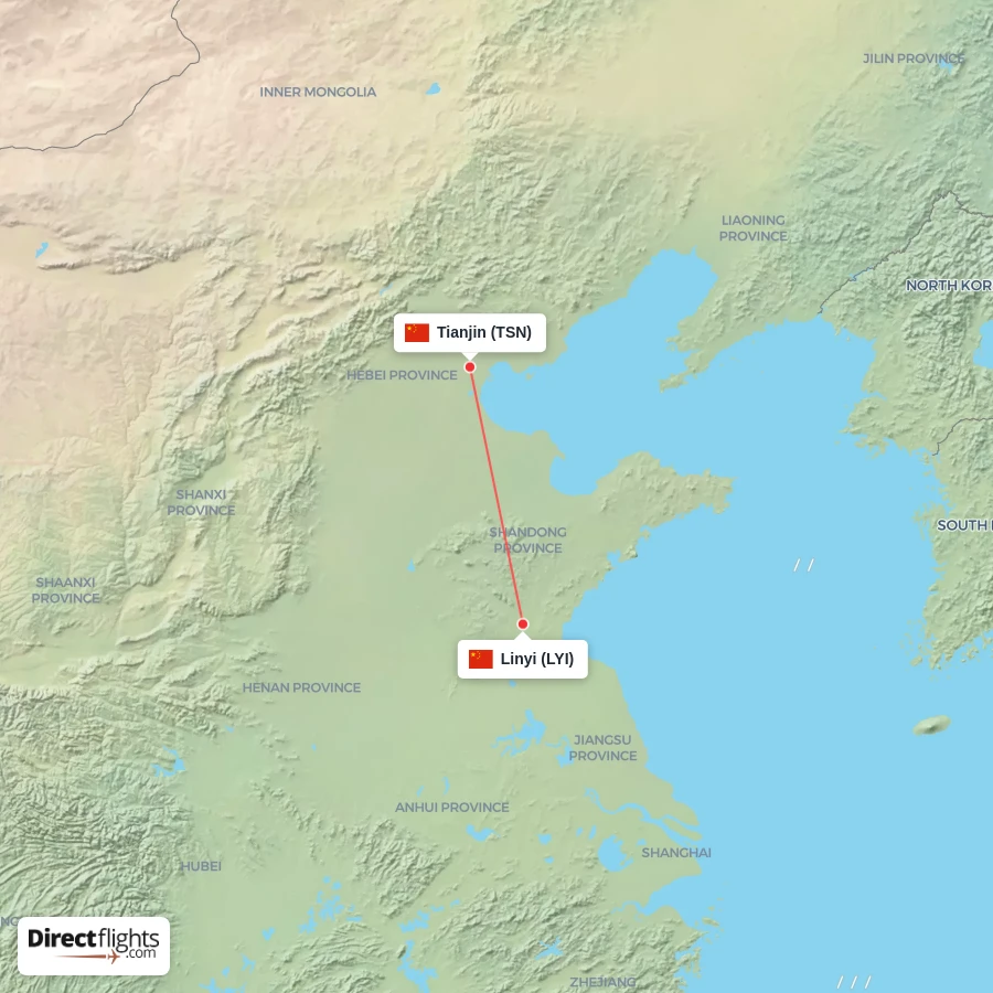 TSN - LYI route map