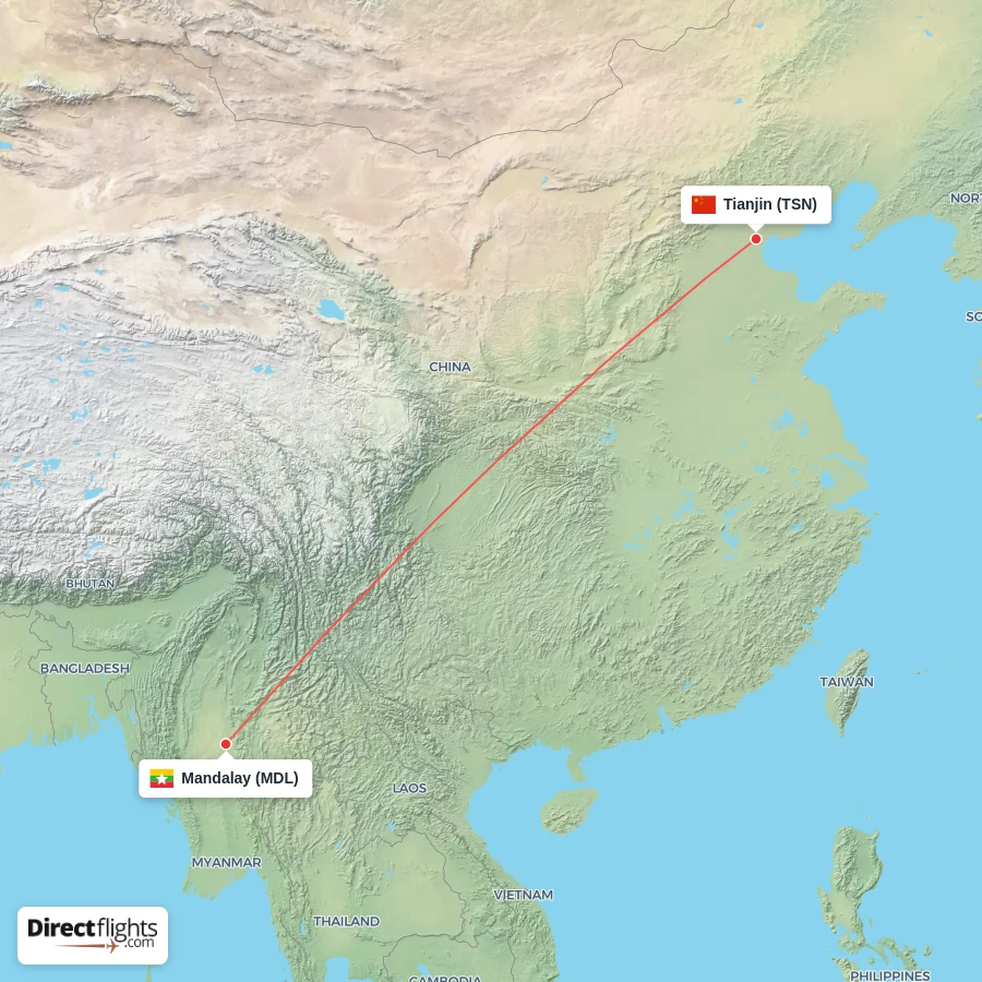 TSN - MDL route map