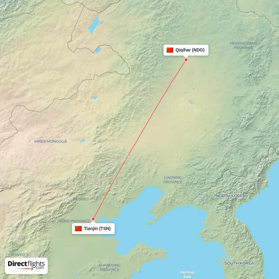 TSN - NDG route map