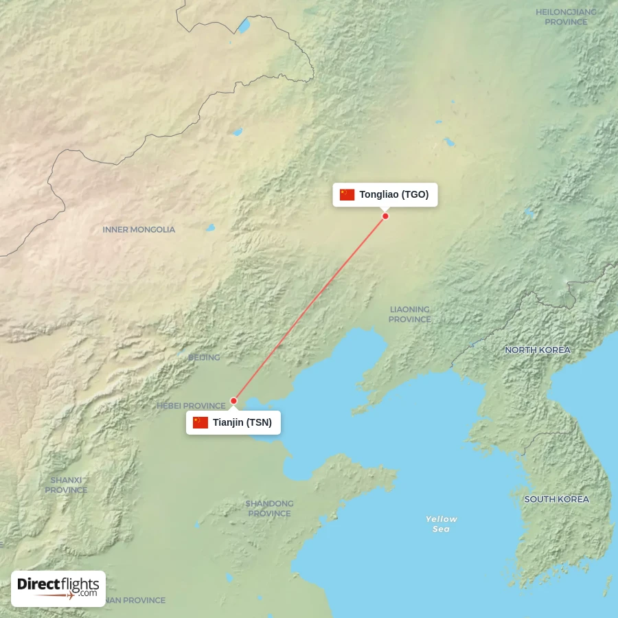TSN - TGO route map
