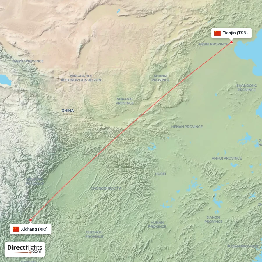 TSN - XIC route map