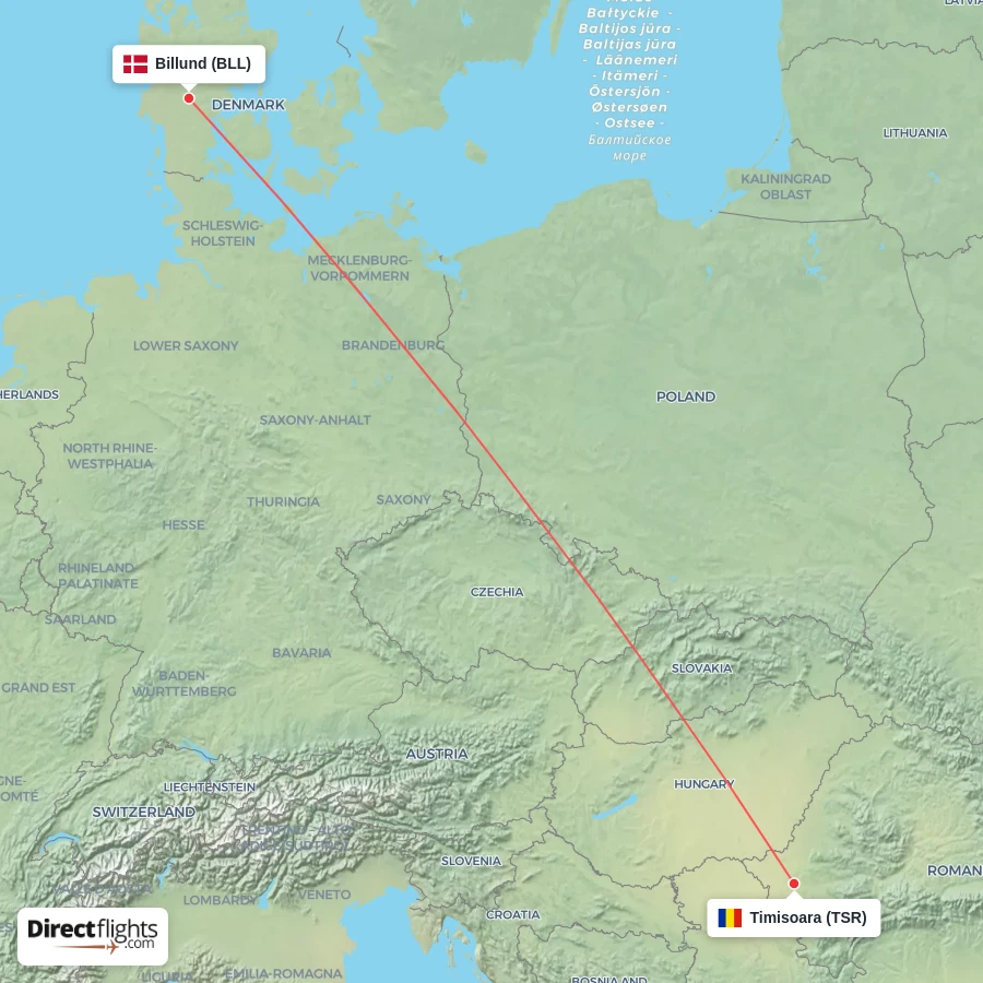 TSR - BLL route map